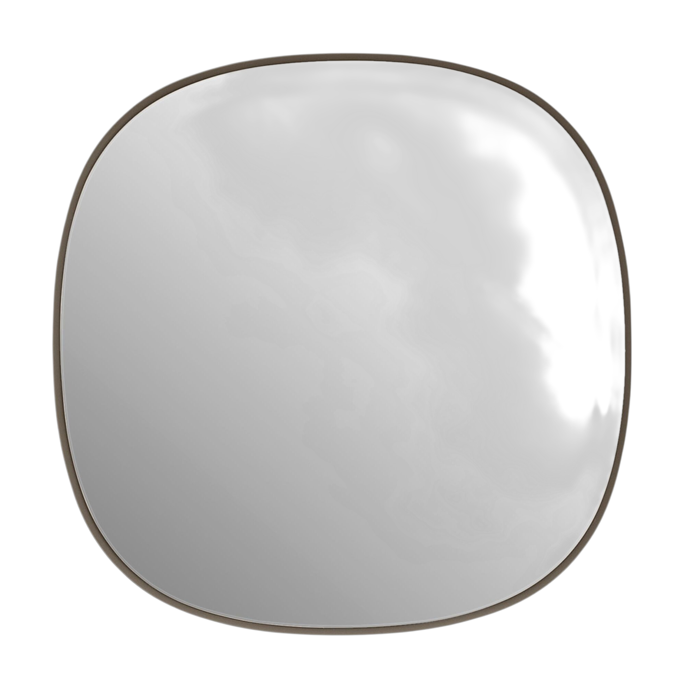 Espejo de acero gris topo 40 x 40 cm Framed - Muuto