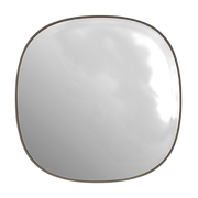 Miroir en acier taupe 40x40cm Framed - Muuto