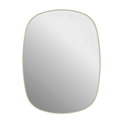 Framed Mirror in light yellow steel, 59x44cm - Muuto