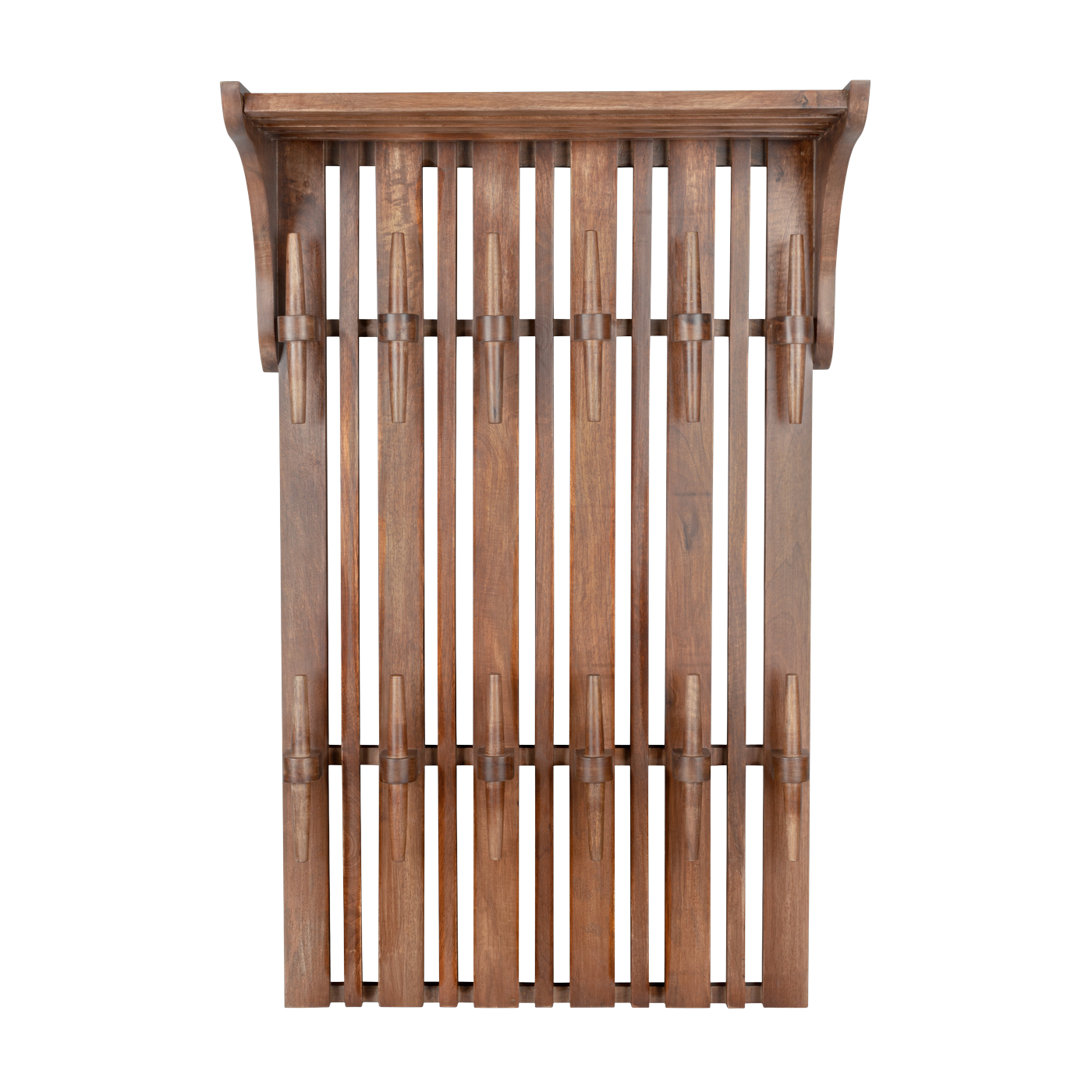 Porte-manteau mural en bois de manguier 66x32x110cm Jackub - Dutchbone