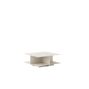 Table basse carrée en acier ivoire 89x89x35,5cm Develius EV3 - &tradition