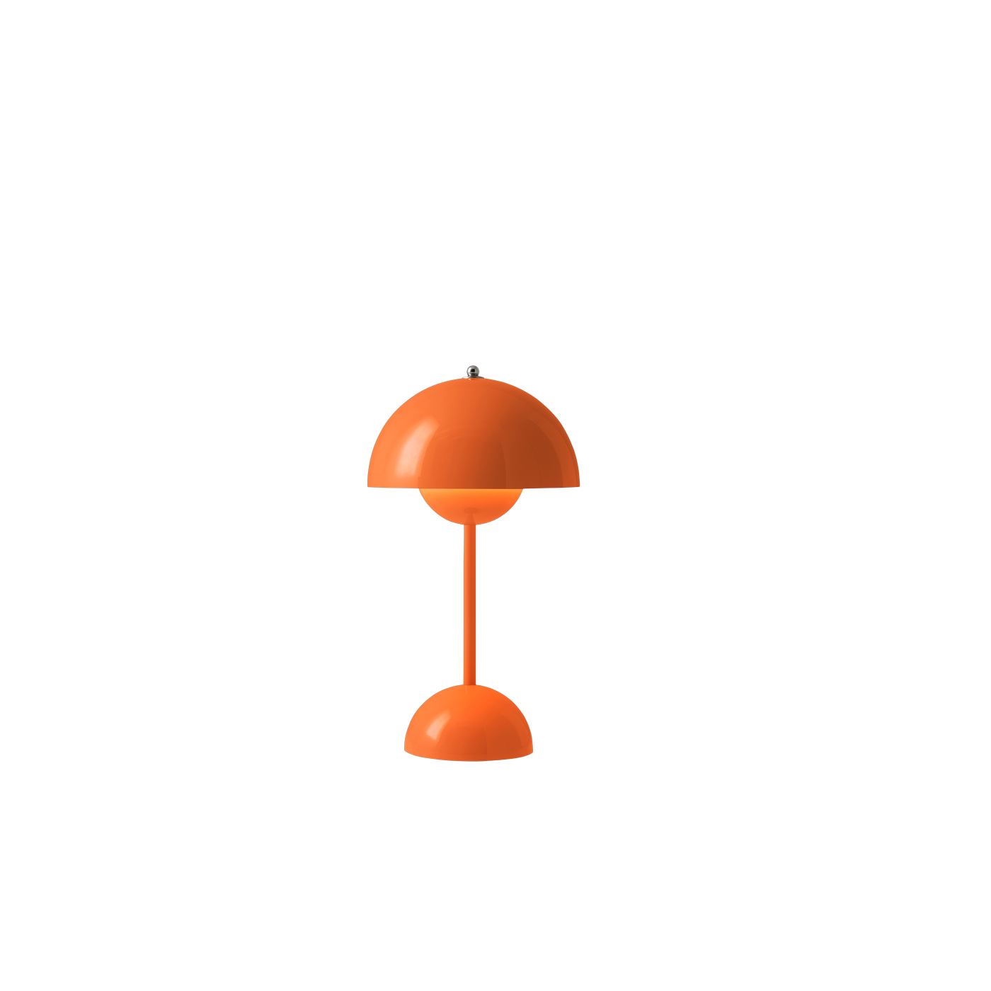 Flowerpot VP9 wireless table lamp in bright orange - &tradition