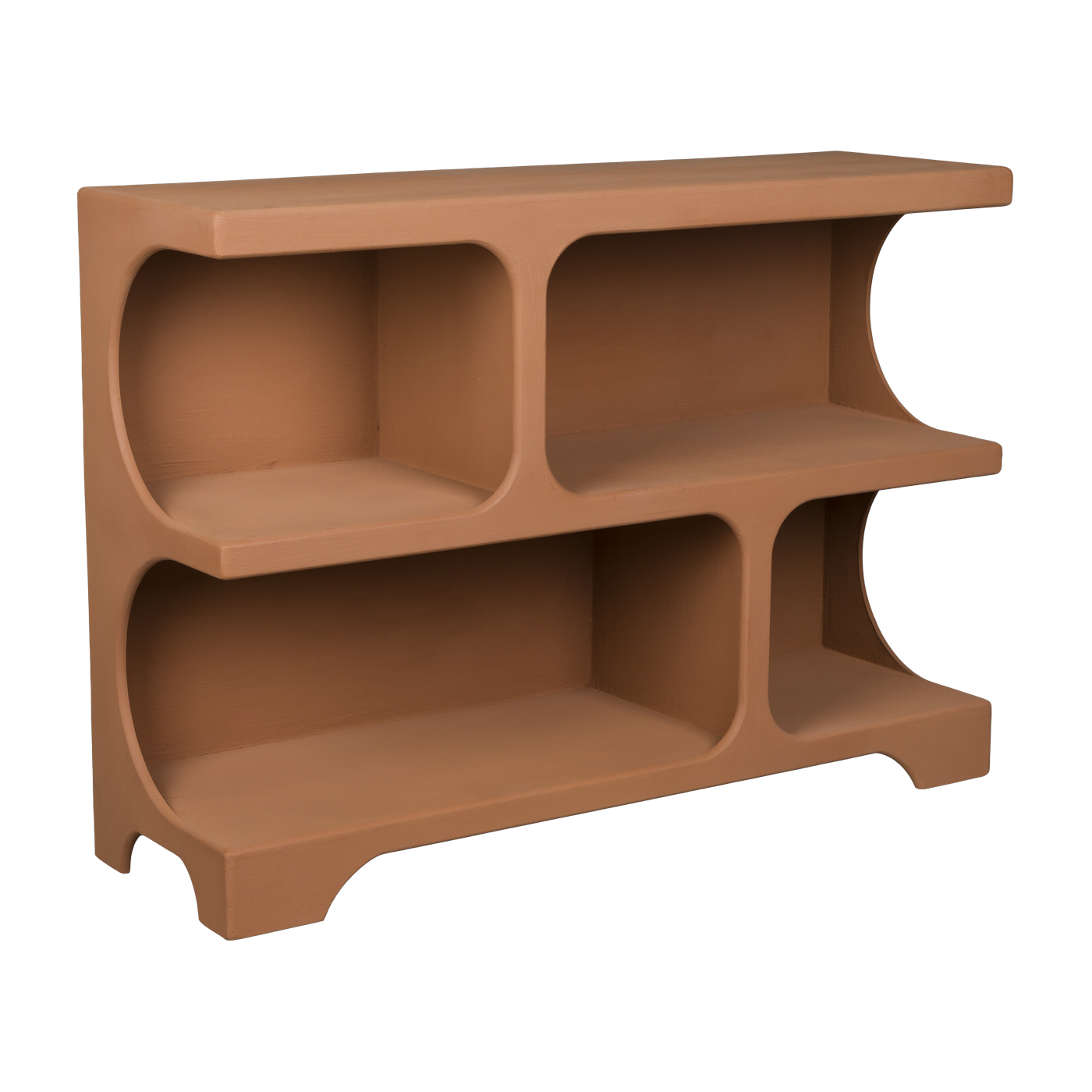 Holzregal Terrakotta 37x120x85cm Dundee - Dutchbone