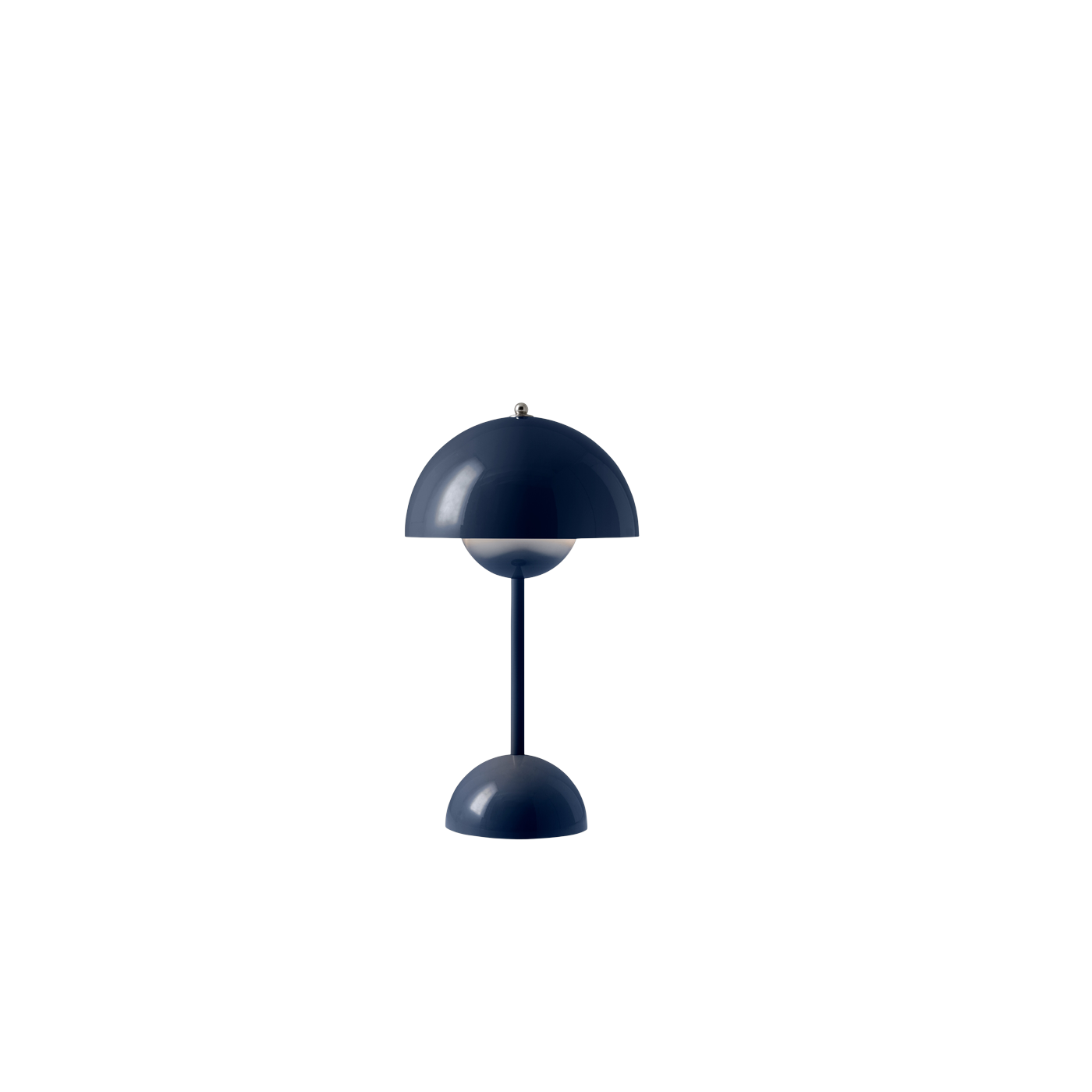 Flowerpot VP9 wireless table lamp in steel blue - &tradition