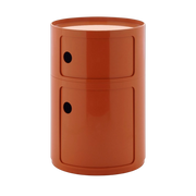 Beistelltisch „ design “ orange, 2 Schubladen Componibili Big - Kartell
