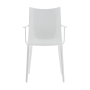 Silla de termoplástico reciclado blanco con efecto « brillant » 47 x 57 x 90 cm H. H. H - Kartell