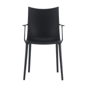 Sedia in termoplastica riciclata nera effetto mat e 47x57x90cm H. H. H - Kartell