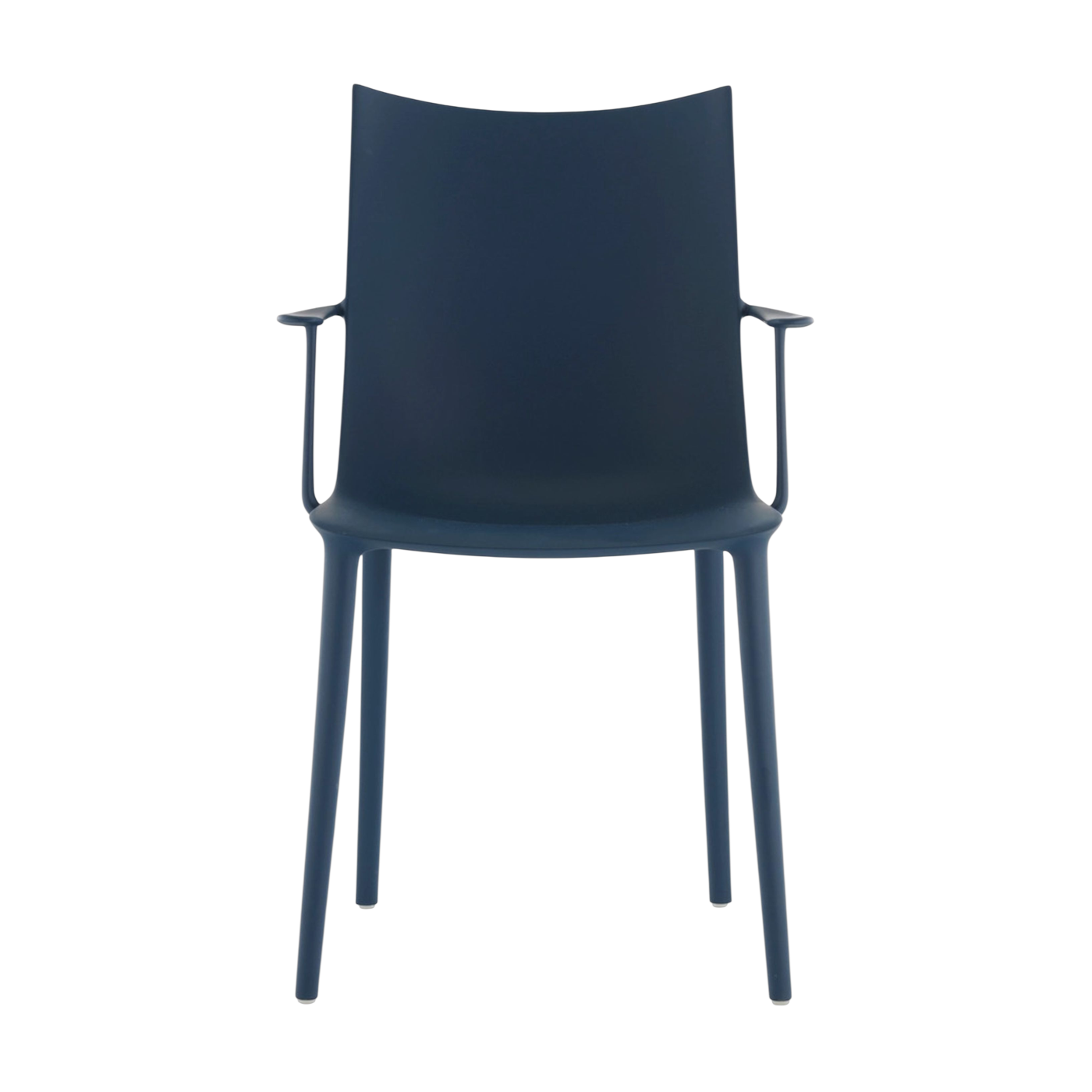 Chair in recycled thermoplastic, petrol blue with a matte effect, 47x57x90cm H. H. H - Kartell