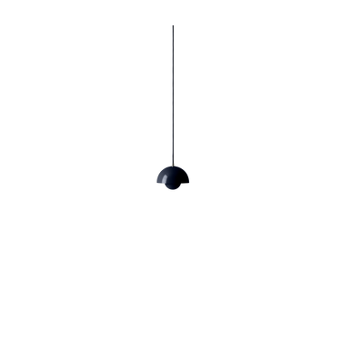 Suspension en acier bleu acier 16cm Flowerpot VP10 - &tradition