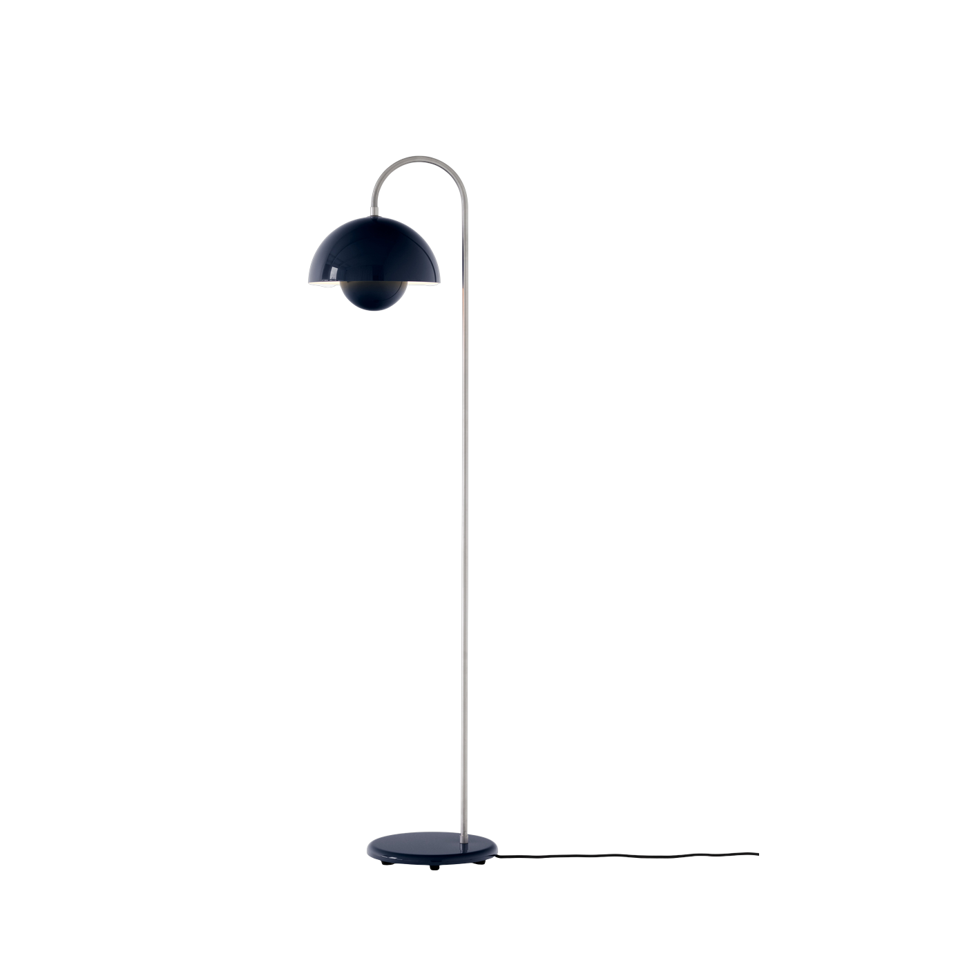 Flowerpot VP12 blue steel reading lamp, 122 cm - &tradition