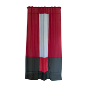 Rideau en polyester rouge 300x150cm Poppy fields 1 - Raw Room