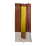 Terracotta polyester curtain 300x150cm Canyon pop 1 - Raw Room