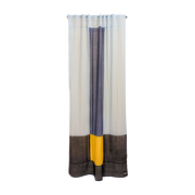 Rideau en polyester bleu 300x150cm Blue ember 1 - Raw Room
