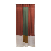 Brown polyester curtain 300x150cm California vintage 1 - Raw Room