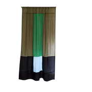 Rideau en polyester vert 300x150cm Forest haze 1 - Raw Room