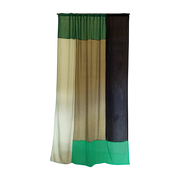 Rideau en polyester vert 300x150cm Col green 2 - Raw Room