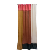 Terracotta polyester curtain 300x150cm Canyon pop 2 - Raw Room
