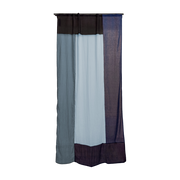 Blue polyester curtain 300x150cm Blue ember 2 - Raw Room