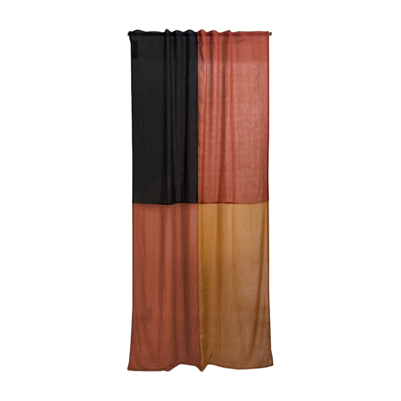 Rideau en polyester terracotta 300x150cm Canyon pop 3 - Raw Room