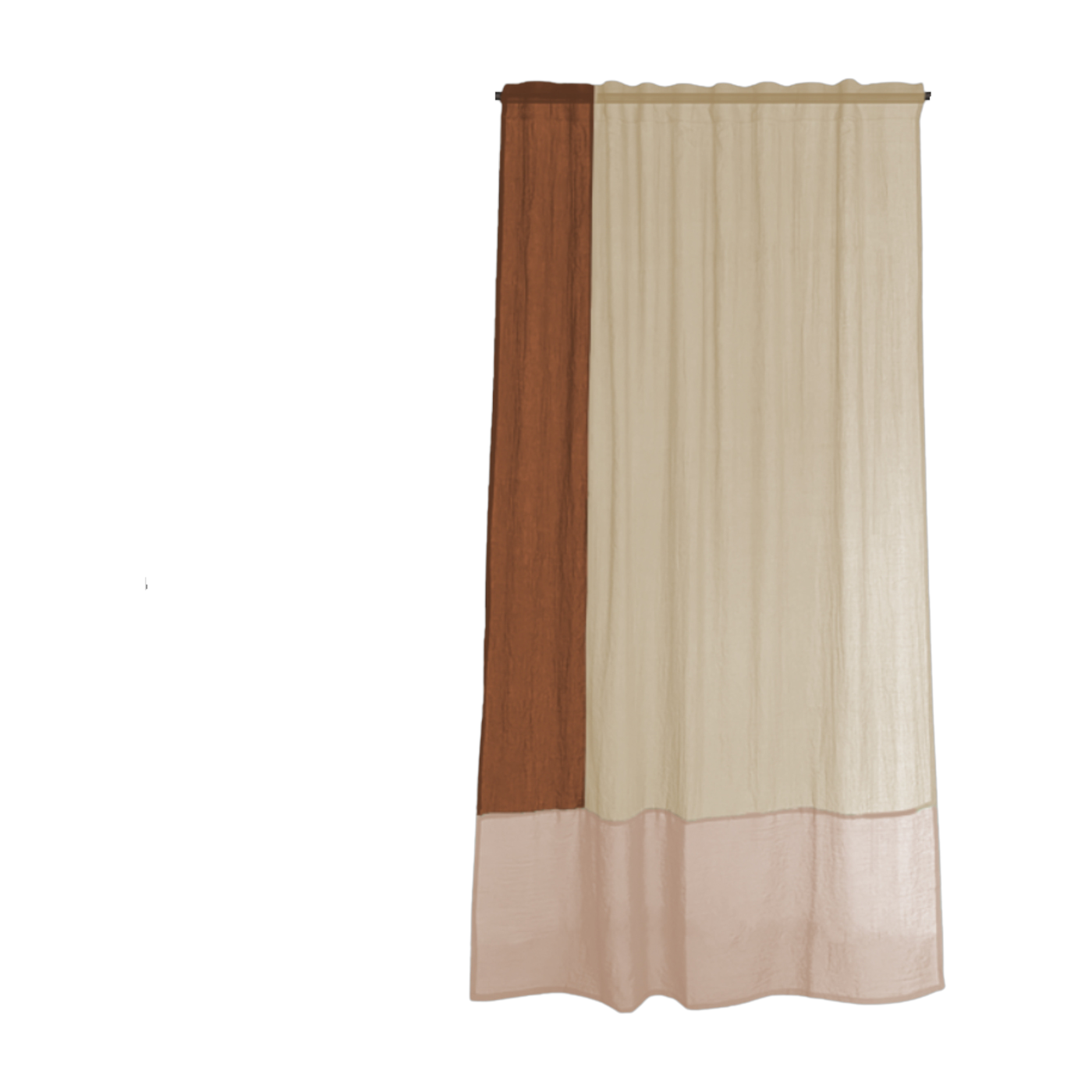 Cortina de poliéster beige 300 x 150 cm Buttered caramel 4 - Raw Room