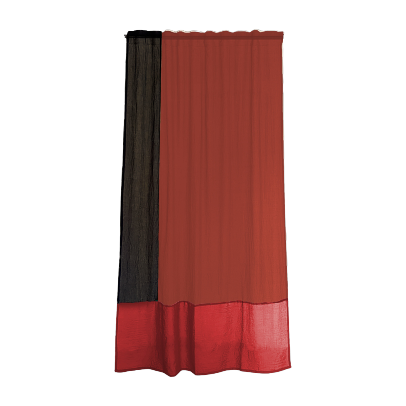 Brown polyester curtain 250x150cm Canyon pop 4 - Raw Room