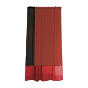 Terracotta polyester curtain 300x150cm Canyon pop 4 - Raw Room