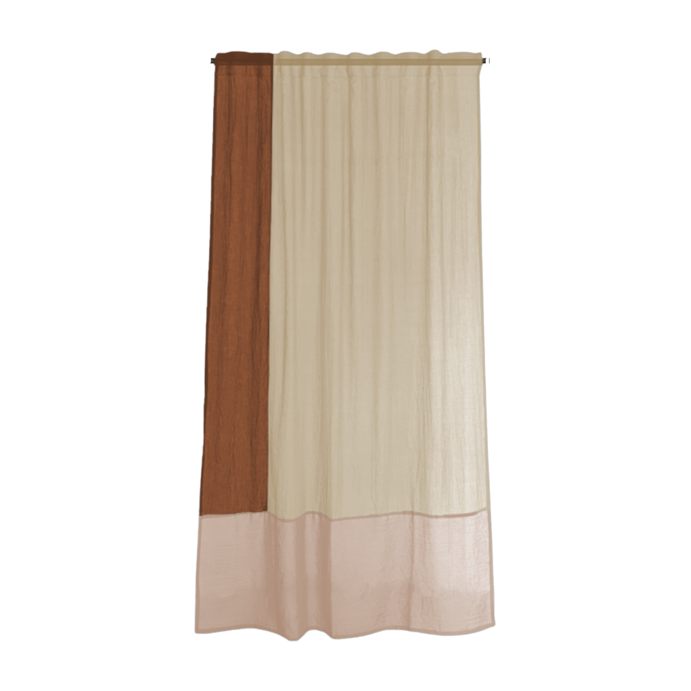 Polyester curtain, 250x150cm, Caramel latte 4 - Raw Room