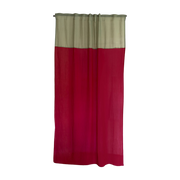 Rideau en polyester rouge 250x150cm Poppy fields 5 - Raw Room