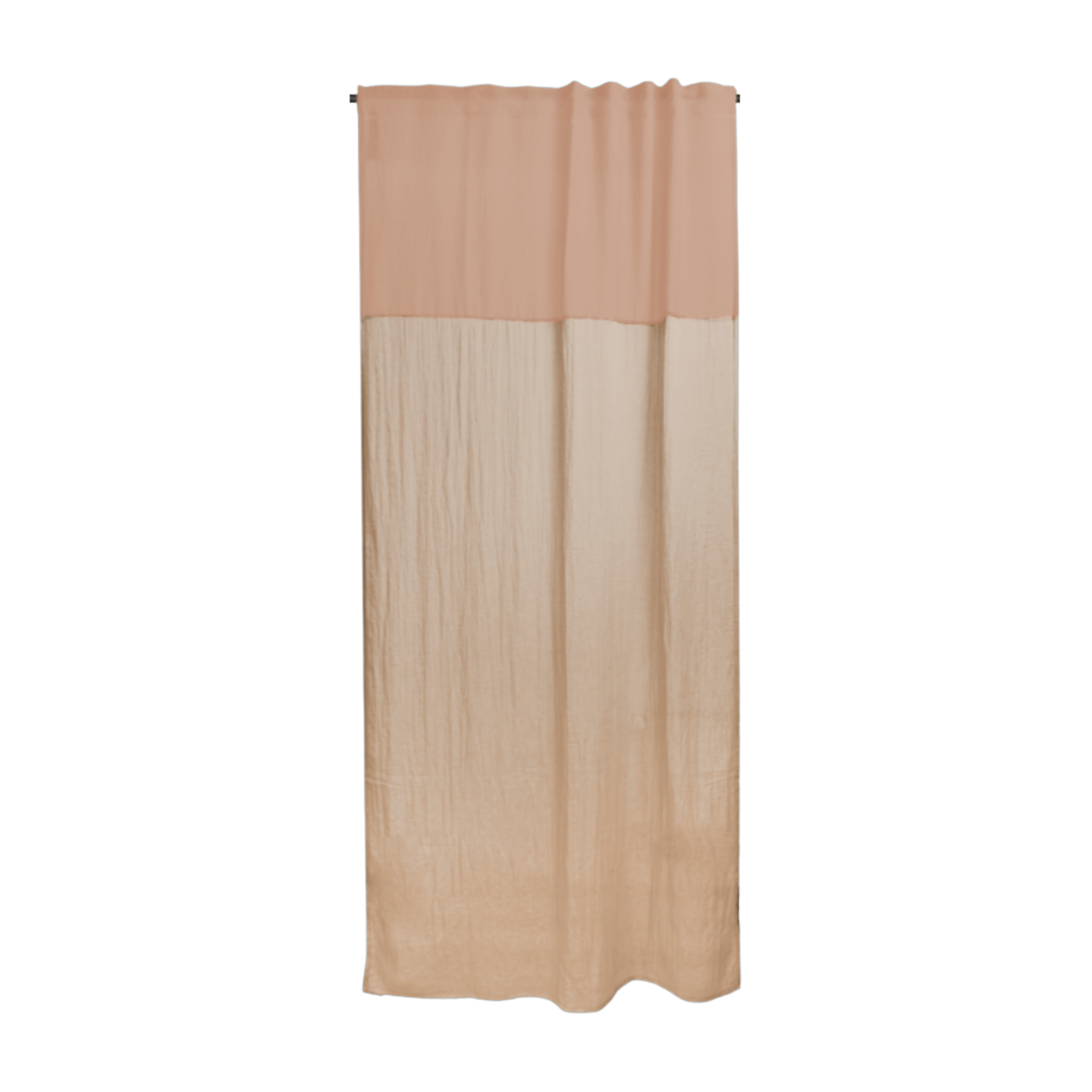 Beige polyester curtain 250x150cm Butter caramel 5 - Raw Room