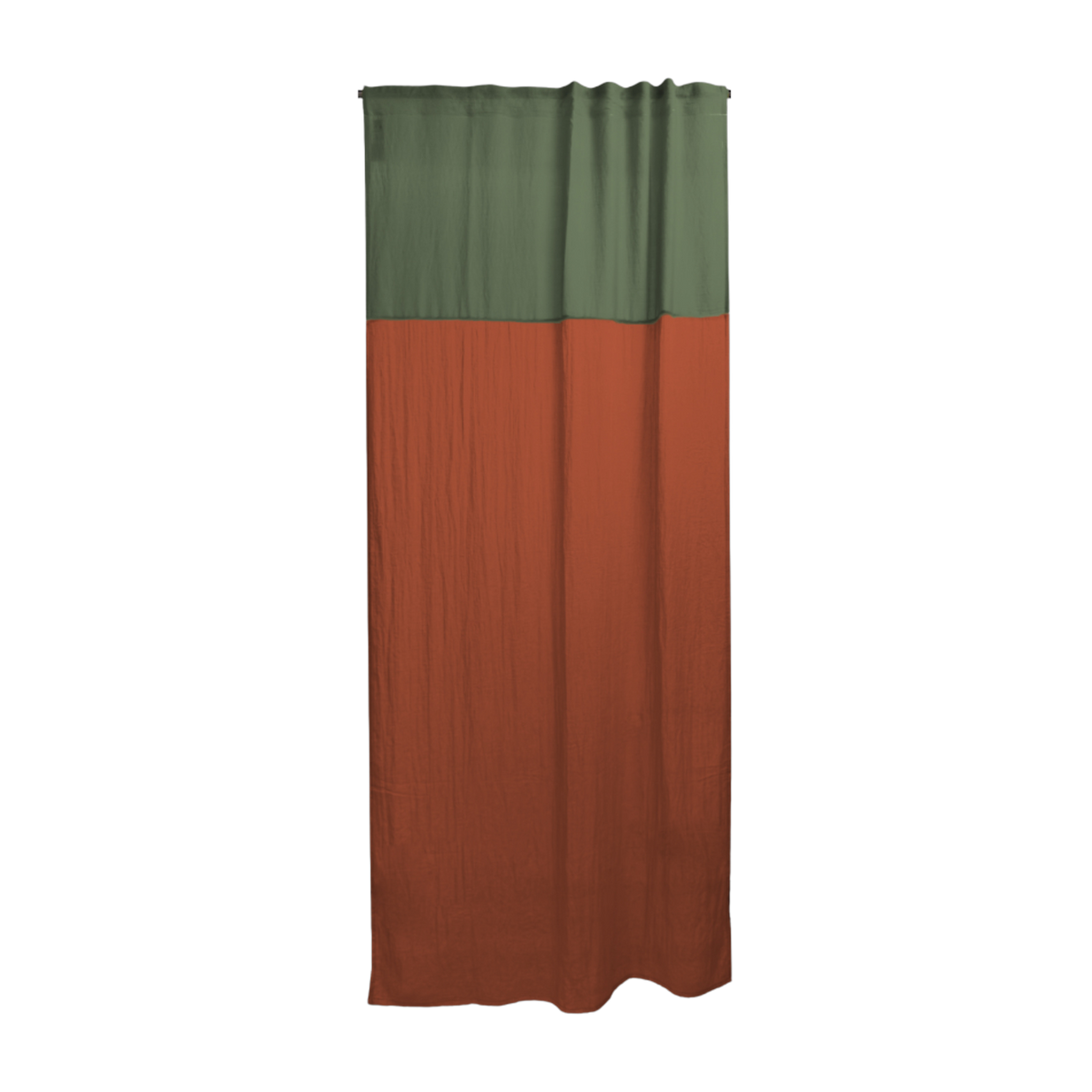 Rideau en polyester marron 300x140cm California vintage 5 - Raw Room
