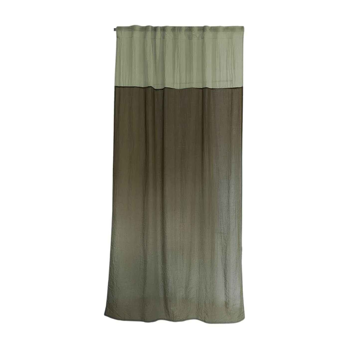 Rideau en polyester vert 300x140cm Forest haze 5 - Raw Room