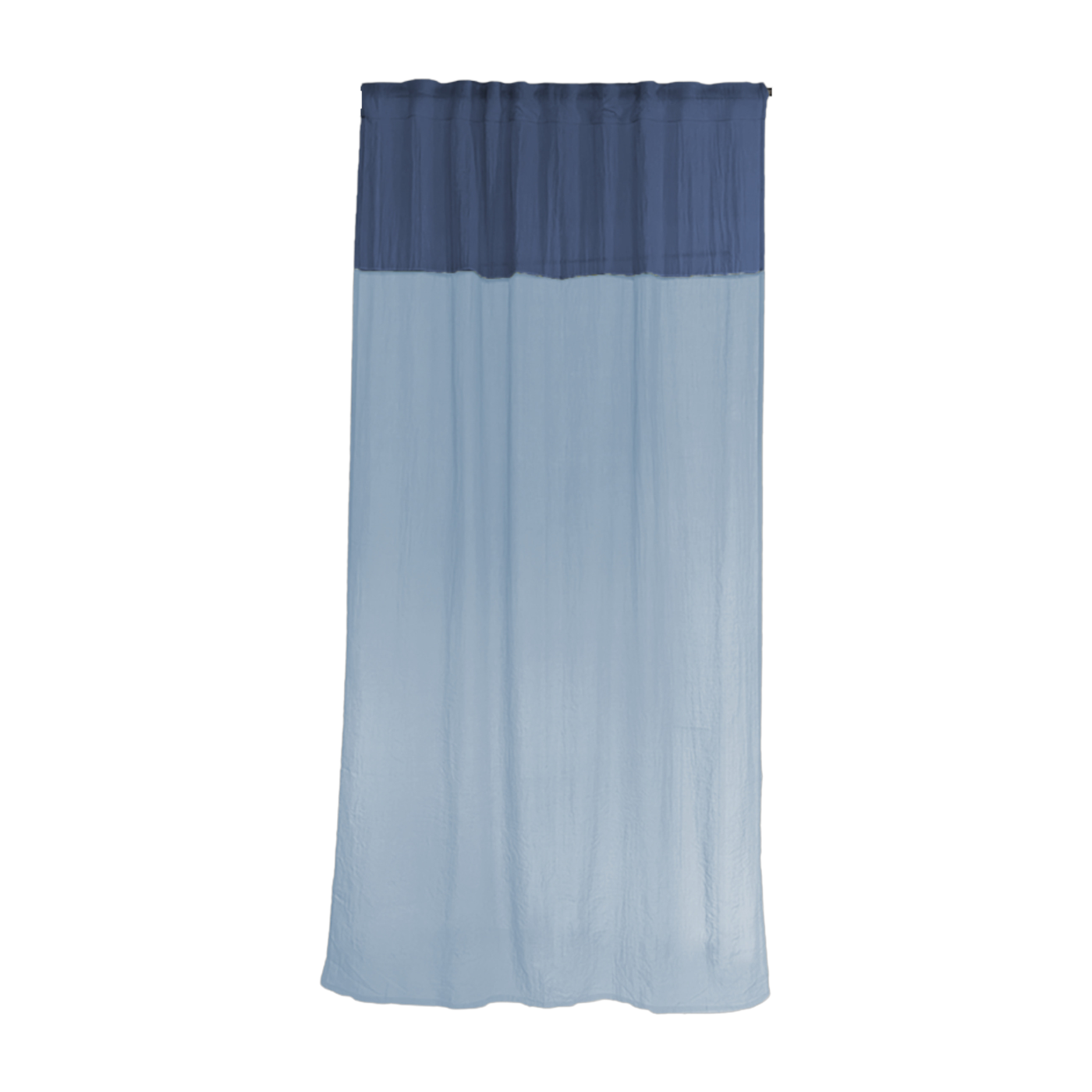 Rideau en polyester bleu 300x140cm Blue frosting 5 - Raw Room