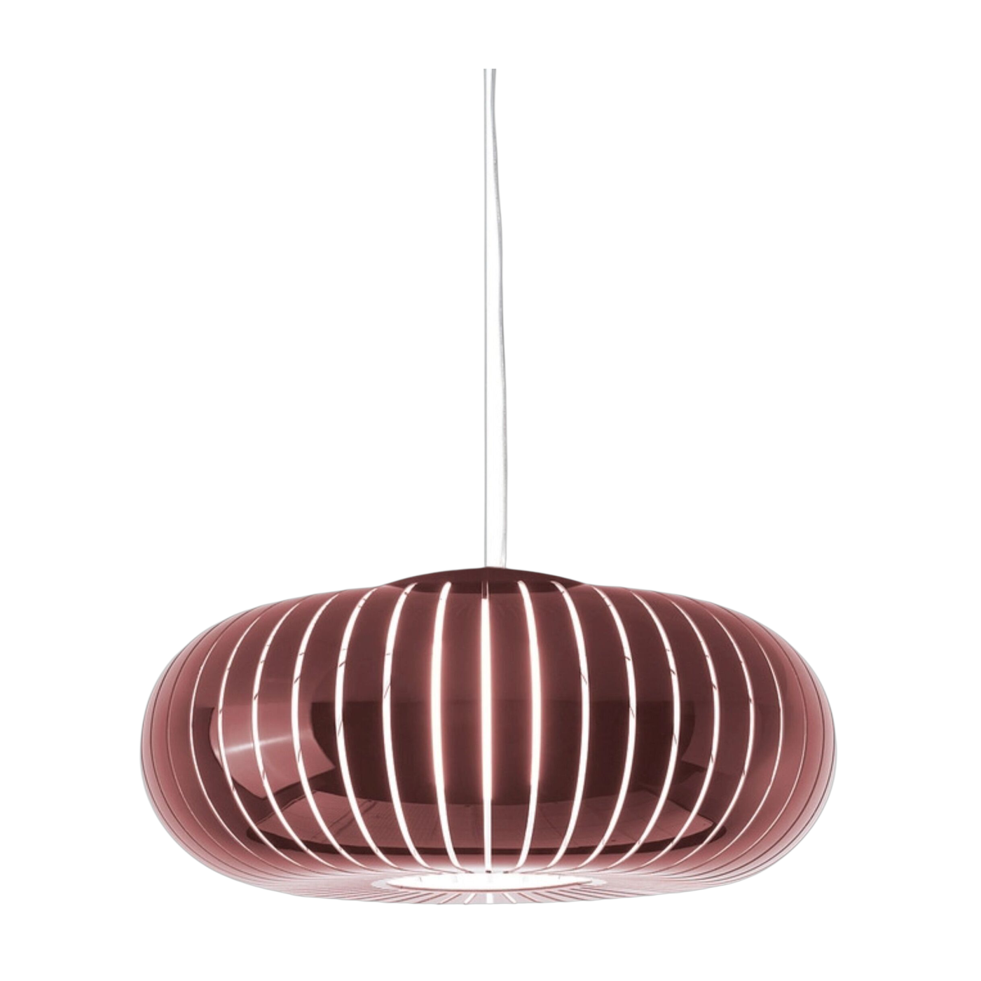 Suspension en plastique recyclé bordeaux 50x43cm Teresa - Kartell