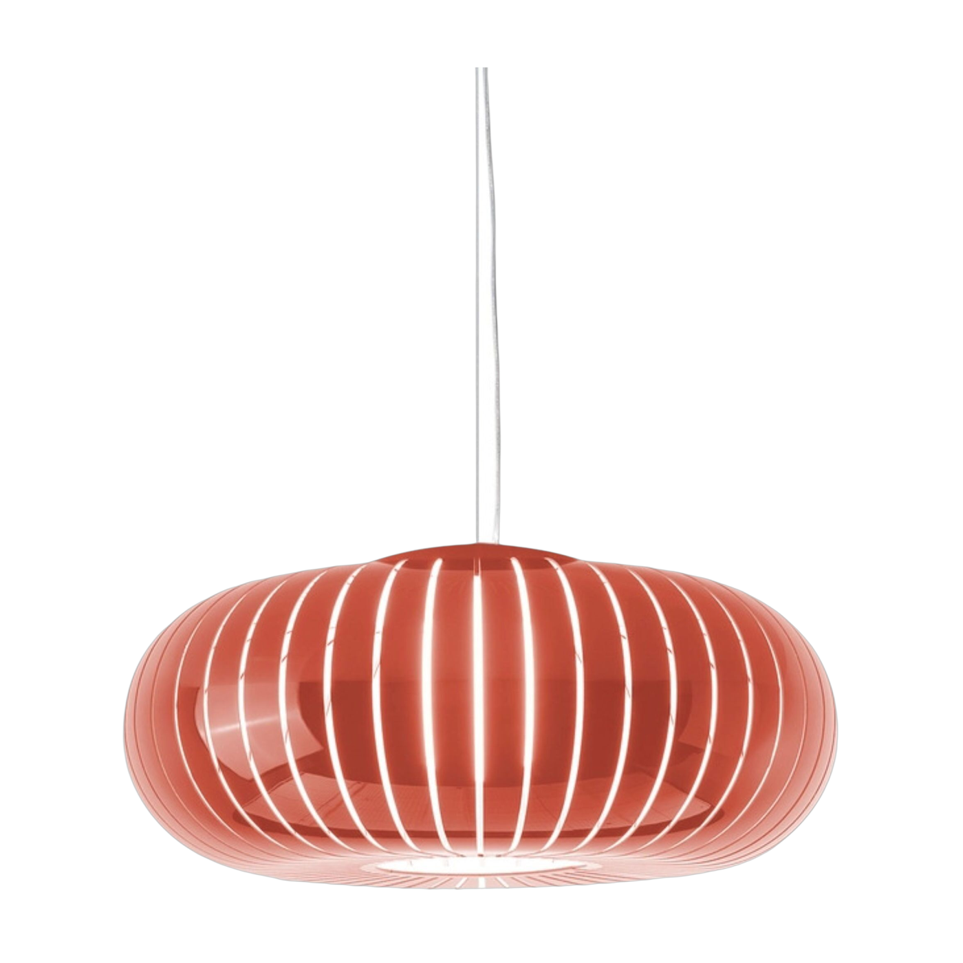 Sospensione in plastica riciclata arancione 50x43cm Teresa - Kartell