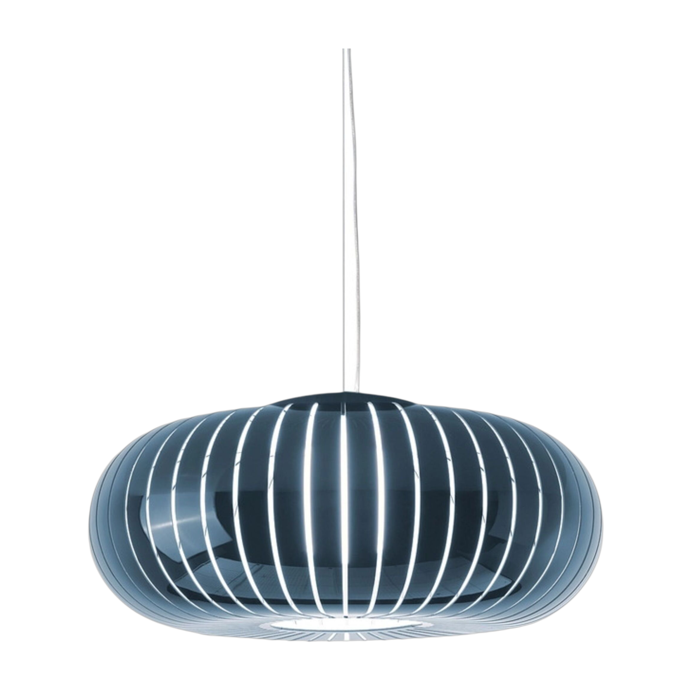 Teresa recycled plastic pendant lamp in petrol blue, 50x43cm - Kartell