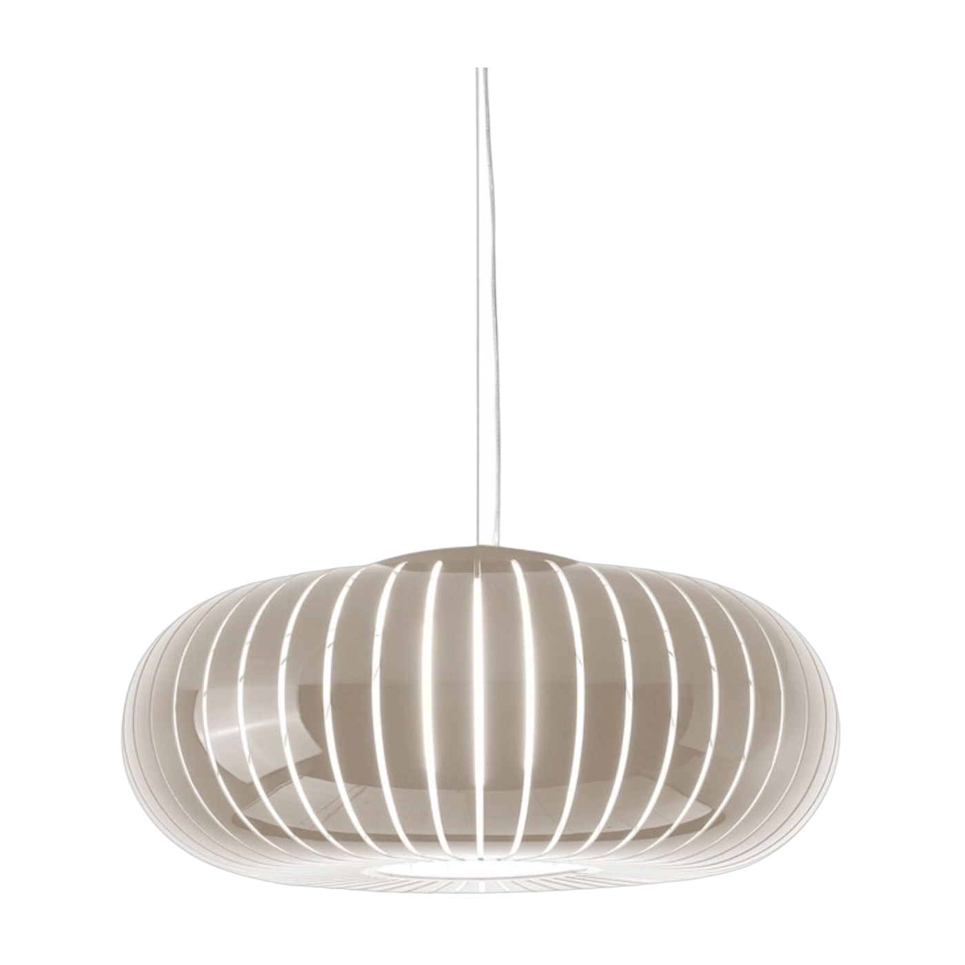 Teresa recycled plastic pendant lamp, gray, 50x43cm - Kartell