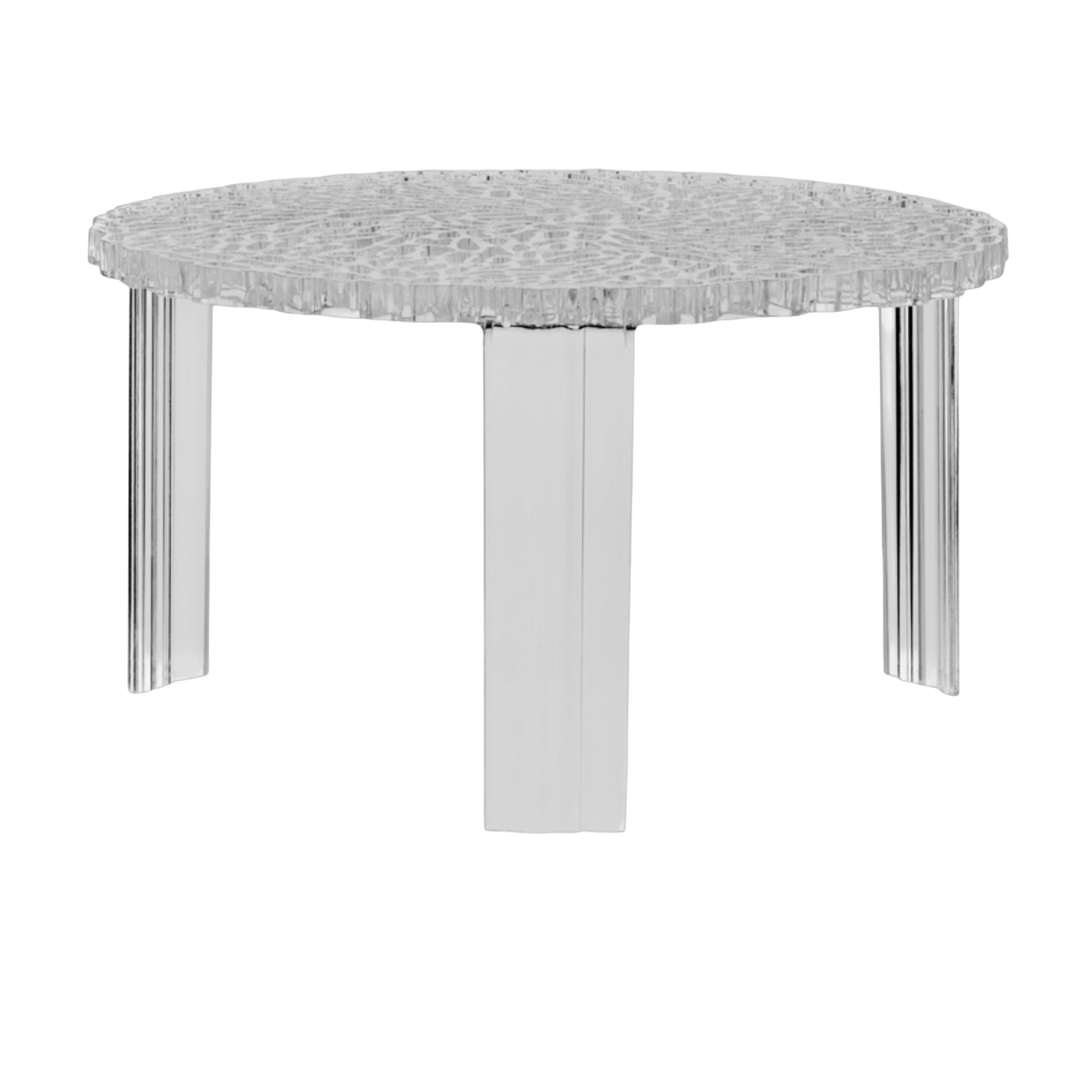 Transparent thermoplastic coffee table 50x28cm T table - Kartell