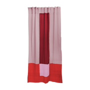 Vorhang aus rosa Polyester 250 x 150 cm Rosen glut 1 – Raw Room