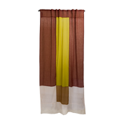 Brown polyester curtain 250x150cm Canyon pop 1 - Raw Room