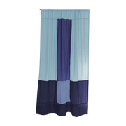 Rideau en polyester bleu 250x150cm Blue frosting 1 - Raw Room
