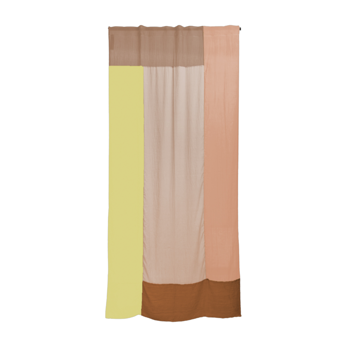 Cortina de poliéster beige 250 x 150 cm Butter caramel 2 - Raw Room