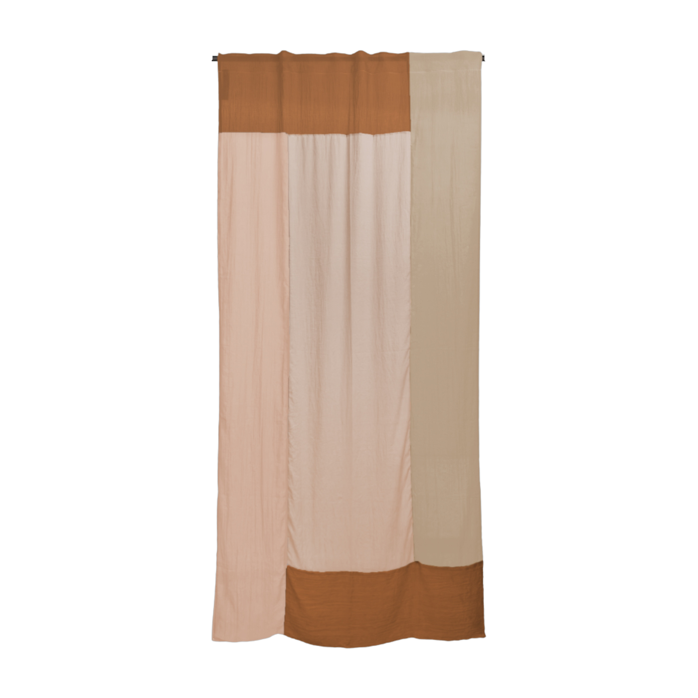 Polyester curtain, 250x150cm Caramel latte 2 - Raw Room
