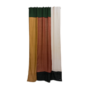 Rideau en polyester terracotta 250x150cm California vintage 2 - Raw Room