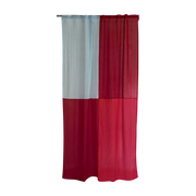 Rideau en polyester rouge 250x150cm Poppy fields 3 - Raw Room