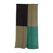 Red polyester curtain 250x150cm Green meadow 3 - Raw Room