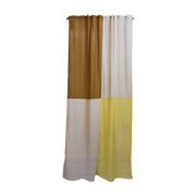 Rideau en polyester beige 250x150cm Butter caramel 3 - Raw Room
