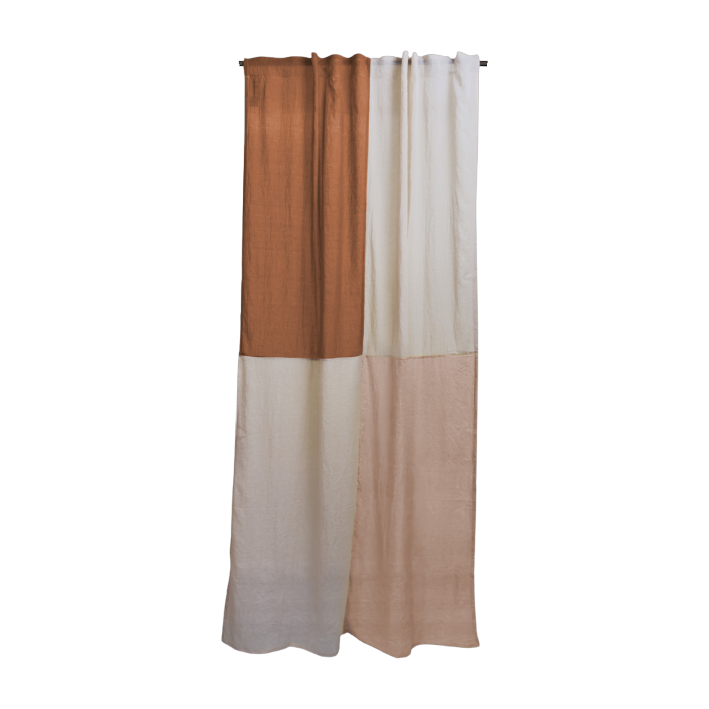 Polyester latte curtain 250x150cm Caramel latte 3 - Raw Room