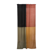 Terracotta polyester curtain 250x150cm California vintage 3 - Raw Room
