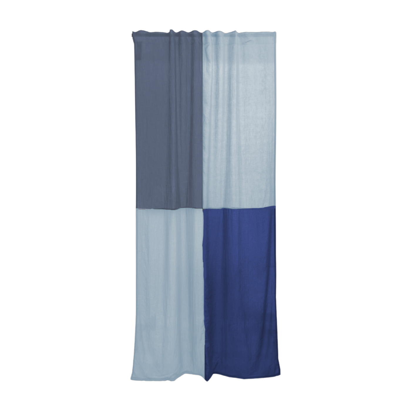 Blue polyester curtain 250x150cm Blue frosting 3 - Raw Room