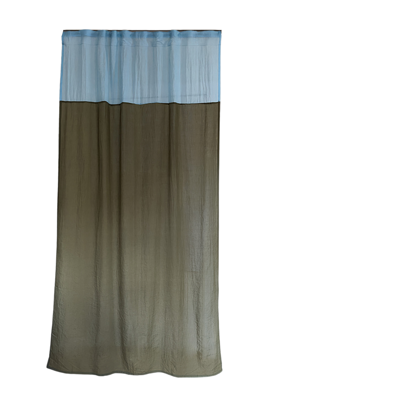 Green polyester curtain 250x150cm Green meadow 5 - Raw Room